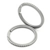 Side Pushing Titanium Key Ring for Key Carabiner Anti-Slip Design