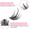 KISSXIAOYA Eyelash Extension, DIY Custom Cluster Eyelash Tool Set (144
