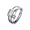 Auriselle Anxiety Rings for Women Adjustable Anxiety Stress Rings Open