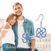Hancock Celtic Knot Earrings Sterling Silver Opal Celtic Knot Dangle
