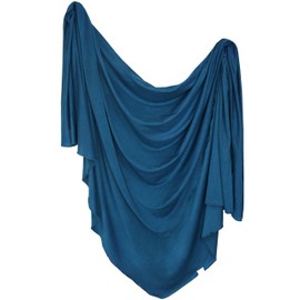 Large Premium Knit Baby Swaddle Receiving Blanket River by Copper Pearl