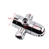3 Way Shower Head Diverter Adjustable Arm Multi-Layer Chrome Plating