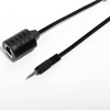 LINESO 2Pack 3.5mm Stereo to RJ45 Female Extender Over Cat5&Cat6