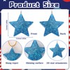 DTOFOOT 48PCS Mini Glitter Resin Star Ornaments Memorial Day Veterans