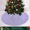 Blueangle Christmas Tree Skirt Shiny Glitter Lavender Tree Skirt for