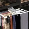 22 Arms Steel Slide Out Pants Rack Closet Pants Hanger