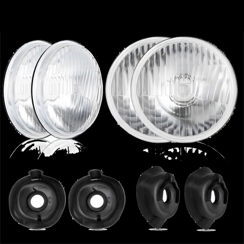 Bricologht 4x 5.75" Round LED Headlights Hi/Lo Beams For for