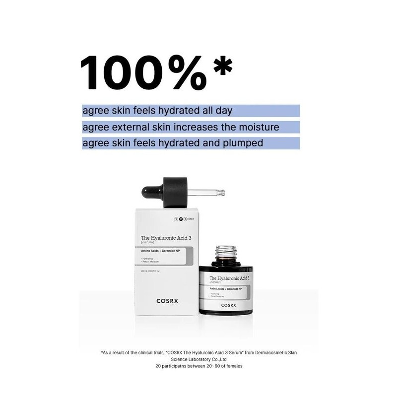 COSRX The Hyaluronic Acid 3 Serum 20mL - COSRX The