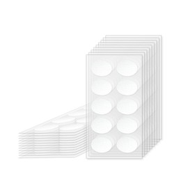 FlyCoco FlyCoco 200 PCS Ear Lobe Support Patches, Bifurcated Heavy Duty Clear Earring Stickers, Stabilizers for Long-Term Wear Large Protectors Earring Sticker for Heavy Earrings Protecting Stretched Earlobes