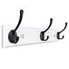 mapeoes 2 Pack Wood Coat Rack Wall Mount with 3