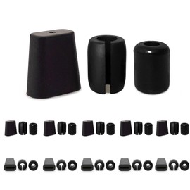 Jadairy 30 PCS Rubber Feet for Sink Grid Kitchen Sink Rack Feet Kitchen Sink Wire Protective Rack Feet Black Grid Protector Replacement Rubber Feet for Sink Rack (Bumper Diameter:5.5mm and 5.0mm)