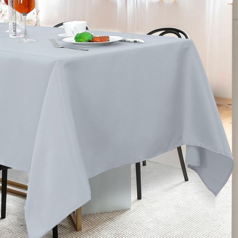 PiccoCasa Square Table Cloth 140x140 cm/55"x55", Table Cloth Wipe Clean