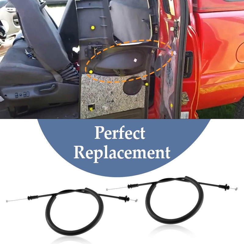 KPALAG 2PCS Rear Left and Right Side Door Latch Cables