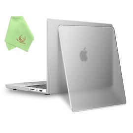 UESWILL [Invisible Ultra Thin] Case for 2021-2023 MacBook Pro 14 inch with M1 M2 M3 Pro/Max Model A2442 A2779 A2918 A2992, Premium Translucent Slim Hard Shell Cover, Space Gray