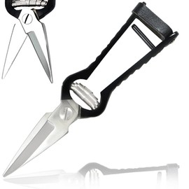 Goat Hoof Trimmers Sheep Hoof Trimming Shears Nail Clippers Stainless Steel Shrub Trimmer Floral Shears Gardening Scissors 9 Inch Long (Black) By Vision Tek Med