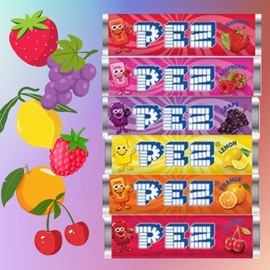 Pez Candy Dispenser Refill Rolls, (25 Count) Choose Your Favorite Flavor! (Assorted)