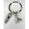 Woodstar Baseball Keychain Bat Ball Spike Lightweight Compact Metal Keychain