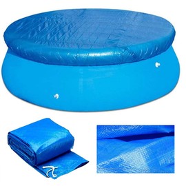 MIOKY Round Pool Covers for 6ft (72 inch) Round Easy Set Inflatable Swimming Pools,Durable PE Tarpaulin Dust Proof Rain Proof Garden Outdoor Paddling Family Above Ground Round Pools Covers