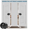 RAZCC Passage Door Knobs, 10 Pack Matte Black Door Knobs,