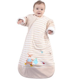 CYUURO Baby Wearable Blanket Sleeping Bag Sack for Toddler Baby Girl Boy Unisex 3-Way Zipper Baby Sleep Sack, 100% Cotton TOG 2.5