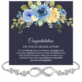 GLAVICY Graduation Gift for Her, Congratulations Class Of 2025 Bracelet, Graduation Bracelet Gifts For Daughter Granddaughter Niece #4