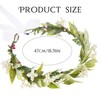 KorViSHOW White Flower Crowns Headband, Artificial Boho Floral Headpiece with