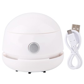 Mini Rechargeable Portable Desktop Vacuum Cleaner Dust Collector Cleaning Machine(white)