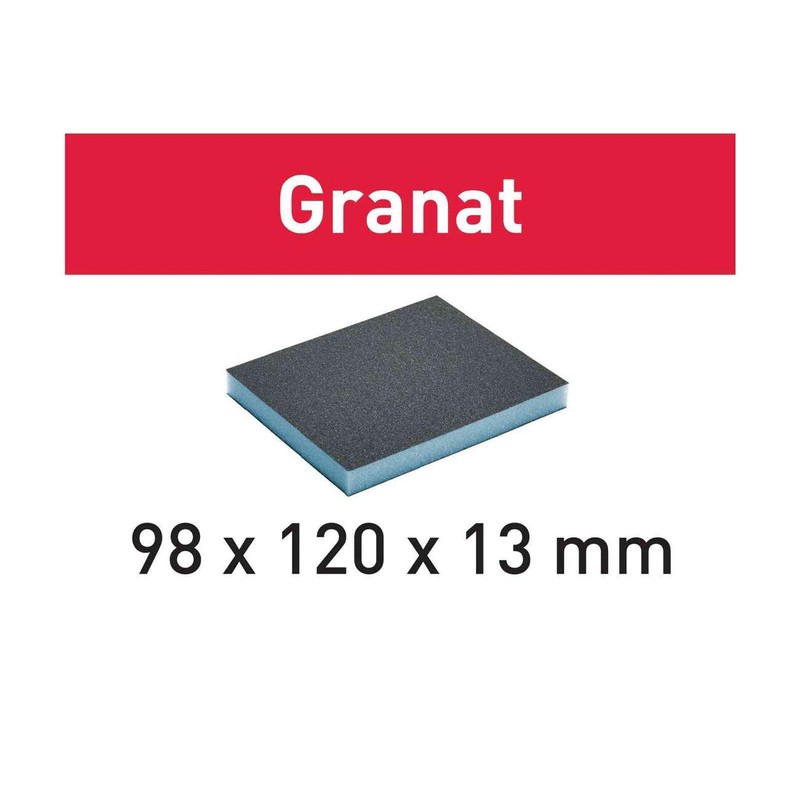 Festool 201114 220 Grit Granat Abrasive Sponge 6-Piece