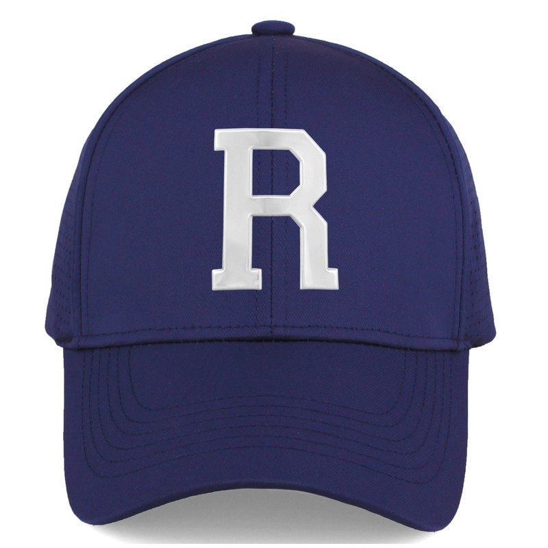 Daxton Performance Cool Tech Baseball Hat - Navy Cap, Silver