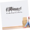 COHEALI Musical Note Wall Sticker Removable Decal for Bedroom Living