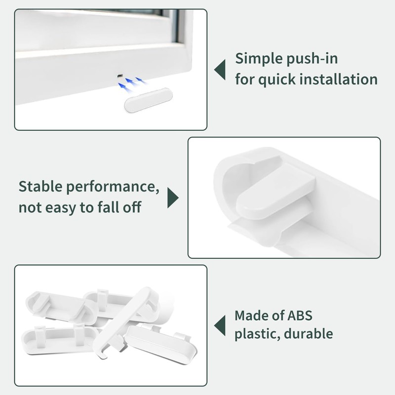 30 PCS Window Drain Caps, Weep Hole Covers for UPVC