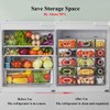 6 PCS Refrigerator Organizers And Storage Stackable Storage Drawers, Large