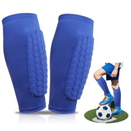 ZAHRVIA Children's Football Shin Pads, Breathable & Non-Slip Shin Pads, Football Men, Integrated Shin Pads for Children