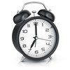 CSL - Analogue Alarm Clock without Ticking with Light -