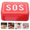 BIUDECO Survival Case for Outdoor Activities 2-Piece Metal Box Organized