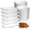Chunful 36 Pcs Disposable Snack Containers 1 Compartment Snack Containers