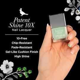 Butter London Patent Shine 10X Nail Lacquer - Offers Gel-Like Finish - Helps Prevent Breakage - Chip and Fade Resistant - Delivers Full Coverage Color