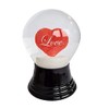 Real Glass Snow Globe - Almost Like Snow - Love