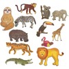 BLUE PANDA Jungle Safari Animal Paper Cutouts (12-Count) for Party