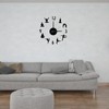 DIY Wall Clock Silent Stylish Decorative Frameless Hanging Clock for