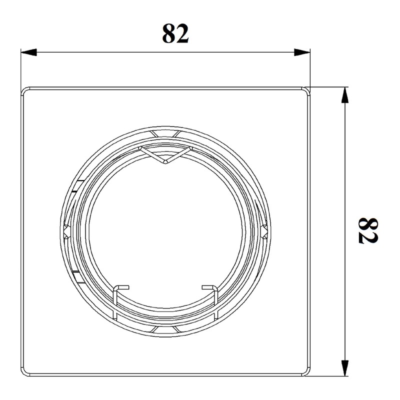 Trango® 6 LED Dimmable Square Recessed Downlight including 6X6 W