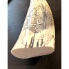 NEW !! Scrimshaw whale tooth resin REPLICA "NANTUCKET WIVES" 6"
