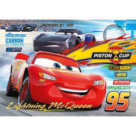 Clementoni 26973 Supercolor Cars 3 – Puzzle 60 Teile ab 4 Jahren, buntes Kinderpuzzle mit besonderer Leuchtkraft & Farbintensität, Geschicklichkeitsspiel für Kinder