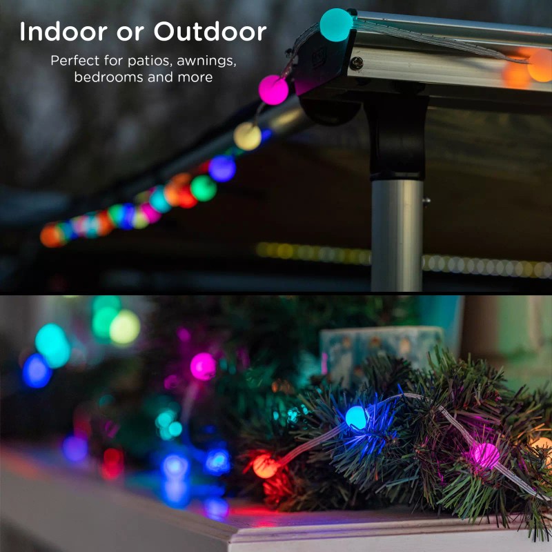 Enbrighten 30ft Color Changing Bubble Lights 2 Strings x 90