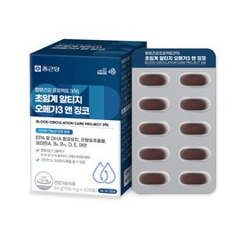 Chong Kun Dang Blood Circulation Health Project 365 Supercritical Altize Omega 3 & Ginkgo 60 capsules, 4 units / 종근당 혈행건강 프로젝트365 초임계 알티지오메가3 앤 징코 60캡슐, 4개