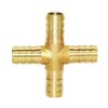 Joywayus 15mm Hose Barb 4 Way Union Fitting Pipe Cross