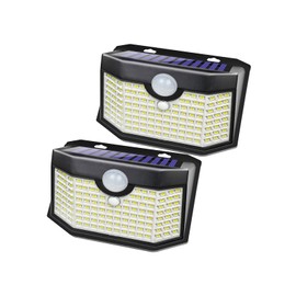 Aootek Motion Sensor Light 2 Packs, Solar Lights Outdoor Waterproof with 3 Lighting Modes Solar Powered Wall Lights Outside for Garden Patio Garage Yard Deck