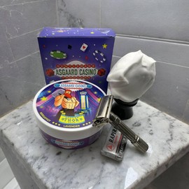 “THOR” (ASGAARD CASINO) ARTISAN SHAVING SOAP - MADE IN UK - Bergamot&Lavender&Ambroxan - 7 BUTTERS - ALL NATURAL INGREDIENTS