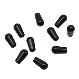 KAISH 10pcs Metric M3.5 Guitar 3 Way Toggle Switch Tip Switch Knob Guitar Switch Cap for Epi LP Les Paul Black