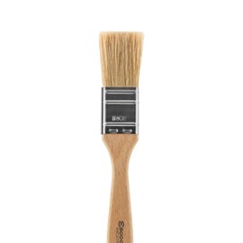 Escoda Series 8146 Artist Oil and Acrylic Paint Brush for Murals, Decorative Work & Faux Finishing, Natural Chungking Hog Bristle, Flat Single Thick Bristle, Size 18